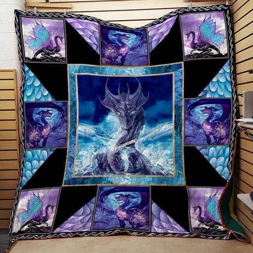 Colorful Dragon Washable Handmade Quilt 2012 - Fantasy-Inspired Quilt Set, Handmade for Quality