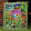 Colorful Frog Lo Quilt Bedding Set with Cartoon Style
