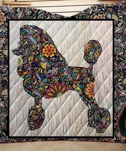 Colorful Poodle Quilt Blanket 3d Quilt Blanket 1511-05 Cute Animal Bedding Set