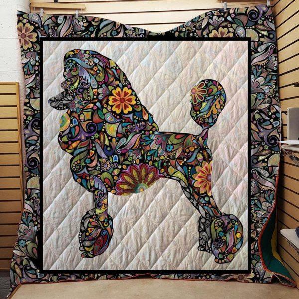 Colorful Poodle Quilt Blanket 3d Quilt Blanket 1511-05 Cute Animal Bedding Set