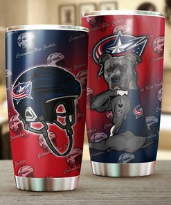 Columbus Blue Jackets Fans Get Your Funny Dog NHL Tumbler Now!