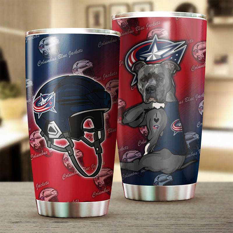 Columbus Blue Jackets Fans Get Your Funny Dog NHL Tumbler Now!