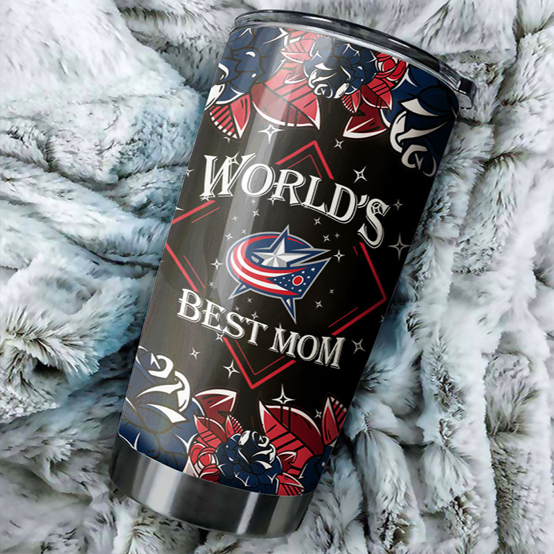 Columbus Blue Jackets NHL Tumbler - World's Best Mom Tumbler