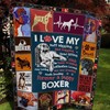 Comfortable Boxer Dog Quilt Blanket - Free from Harmful Chemicals