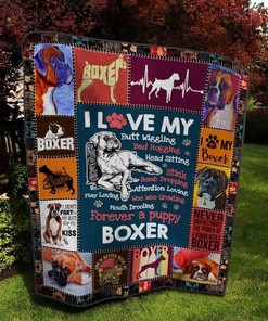 Comfortable Boxer Dog Quilt Blanket - Free from Harmful Chemicals