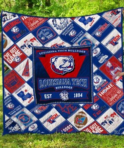 Comfortable Louisiana Tech Bulldogs Quilt Blanket - Perfect for Fans Everywhere