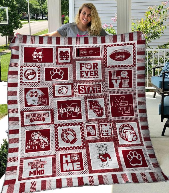 Comfortable Mississippi State Bulldogs Quilt Blanket - for Fans Everywhere