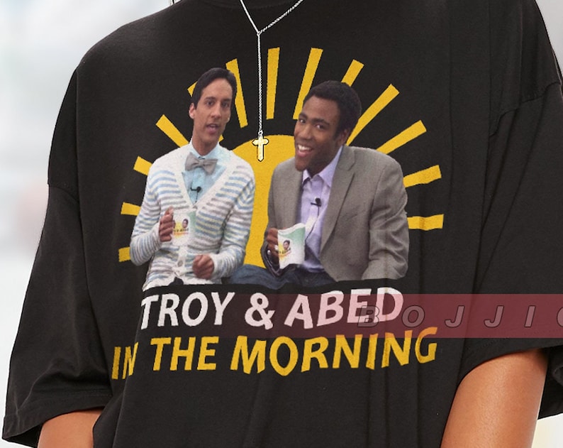 Community Troy and Abed Morning Show Shirt - Image 2