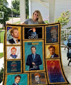 Conan O'Brien Fans Collection Quilt Blanket with Quote and Comfortable Material
