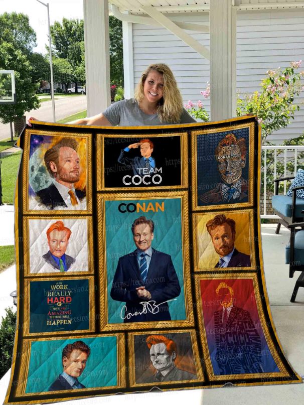 Conan O'Brien Fans Collection Quilt Blanket with Quote and Comfortable Material