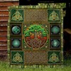 Connect With Nature With Celtic Tree Quilt Blanket