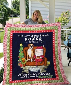 Cookies Baking Boxe Christmas Quilt Bedding Set for Bakers