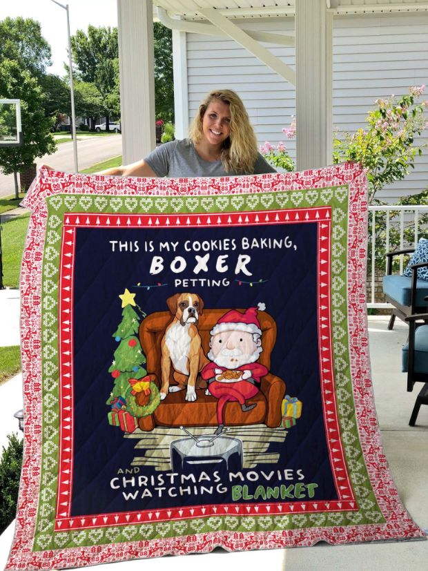 Cookies Baking Boxe Christmas Quilt Bedding Set for Bakers