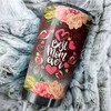 Cool Flower New Jersey Devils NHL Tumbler - Best Mom Ever Personalized Drink Container