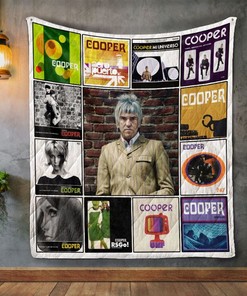 Cooper Album: Quilt Bedding Set with Fleece Blanket for Music Lovers