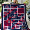 Coordinated Look with Columbus Blue Jackets Collection Quilt Blanket