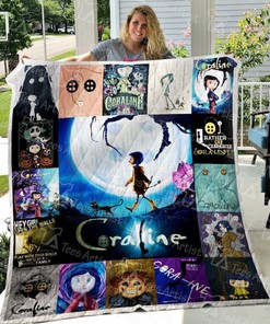 Coraline Quilt Bedding Set for Fans of Dark Fantasy and Animation