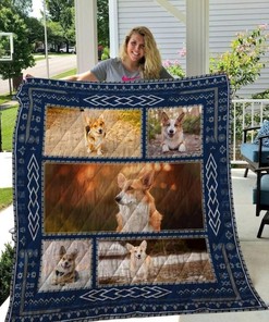 Corgi Go Outside Quilt Bedding Set for Pet Lovers
