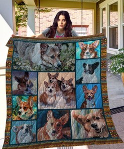 Corgi Great Quilt Blanket - Snuggle up with this adorable Corgi quilt blanket