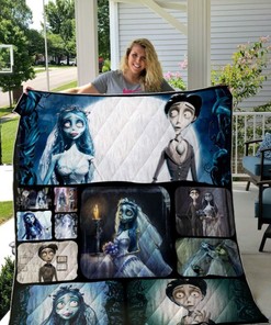 Corpse Bride Halloween Cartoon Quilt Blanket: A Spooky and Fitting Addition to Your Halloween Decor