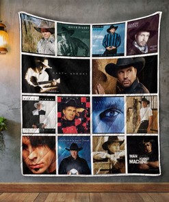 Country Music Garth Brooks Album Quilt Bedding Set - A Must-Have For Country Music Fans