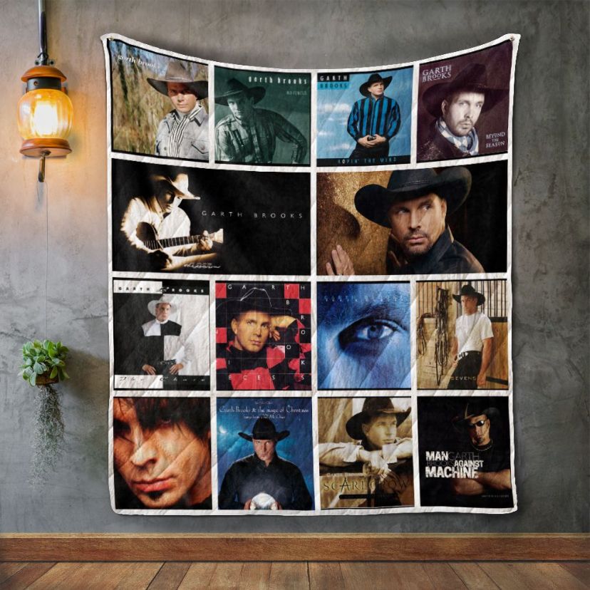 Country Music Garth Brooks Album Quilt Bedding Set - A Must-Have For Country Music Fans