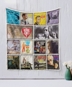 Country Song Hits George Jones Quilt Blanket for Country enthusiasts