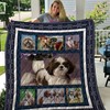 Couple Of Shih Tzu Quilt Blanket for Dog Lovers