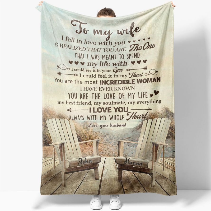 Couples To My Wife You Are The One Personalized Quilt Bedding Set for Wife From Husband