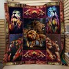 Courageous Lion Lion Lo Quilt Bedding Set
