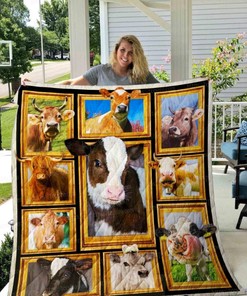 Cow Art Quilt Blanket Collection for Fans