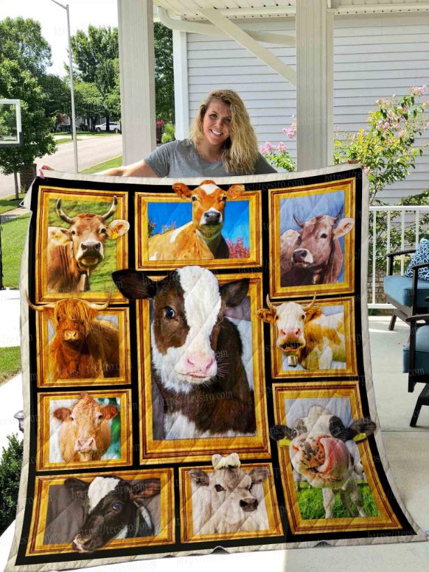Cow Art Quilt Blanket Collection for Fans