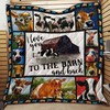 Cow I Love You To the Barn and Back Quilt Blanket for Animal Lovers.