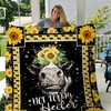 Cow Sunflower Not Today, Heifer Quilt Blanket - Funny and Charming Gift for Cow Lovers