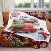 Cozy Sofa Throw Blanket with Cute Red Truck - Perfect for Christmas Gift