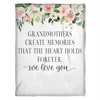 Create Memories Quilt Bedding Set for Grandparents from Granddaughter and Grandson