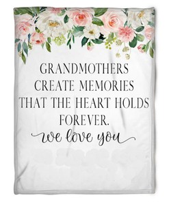 Create Memories Quilt Bedding Set for Grandparents from Granddaughter and Grandson