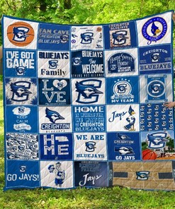Creighton Bluejays Quilt Blanket - Perfect Gifts for Sports Fans