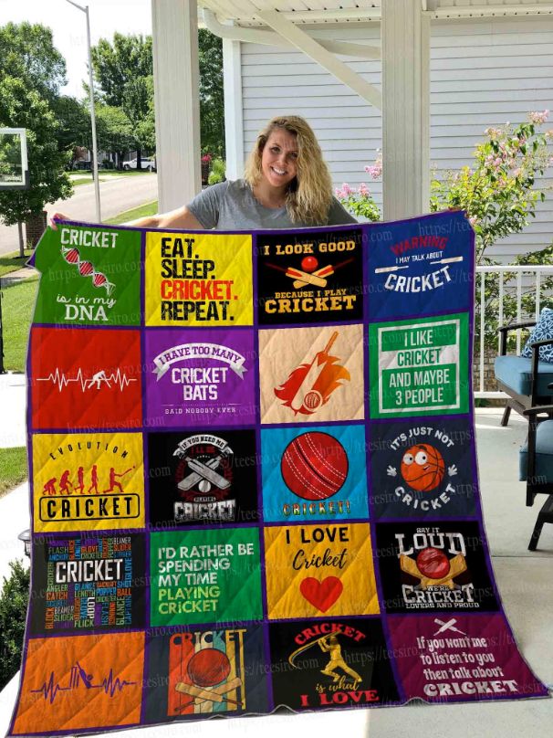 Cricket Quilt Blanket for Sports Lovers