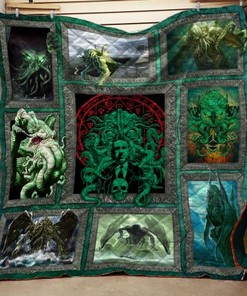 Cthulhu 3D Quilt - Enter the World of Lovecraft for Horror Fans