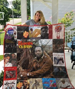 Curtis Mayfield Albums For Fans Collected Quilt Blanket, Honoring the Soul Legend