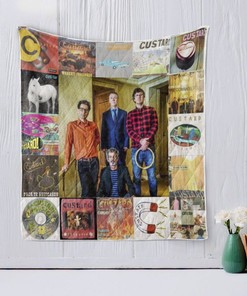 Custard Vintage Quilt Blanket, Perfect for an Antique Look