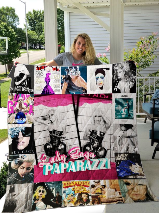 Custom Lady Gaga Paparazzi Inspired Quilt Blanket - Perfect Gift for Any Fan