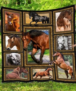 Customized Horse Design DU64 Quilt Bedding Set