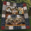 Cute American Curl Cat Quilt Blanket - The Perfect Gift for Any Cat-Loving Child