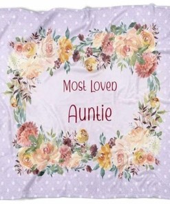 Cute Auntie From Niece Or Nephew Best Aunt Bedding Set - Treat your aunt to this sweet and comfy quilt bedding set.