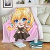 Cute Bowsette Super Mario Fleece Blanket Gift For Fans of the Classic Game