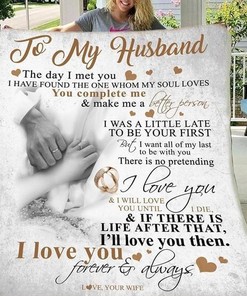 Cute Family To My Husband I Love You Quilt Bedding Set for Valentine's Day