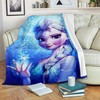 Cute Frozen Blanket Elsa Anna Olaf Fleece Bedding Set for Girls