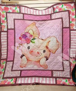 Cute Pig Lovers Quilt Blanket - Great for Animal Lovers